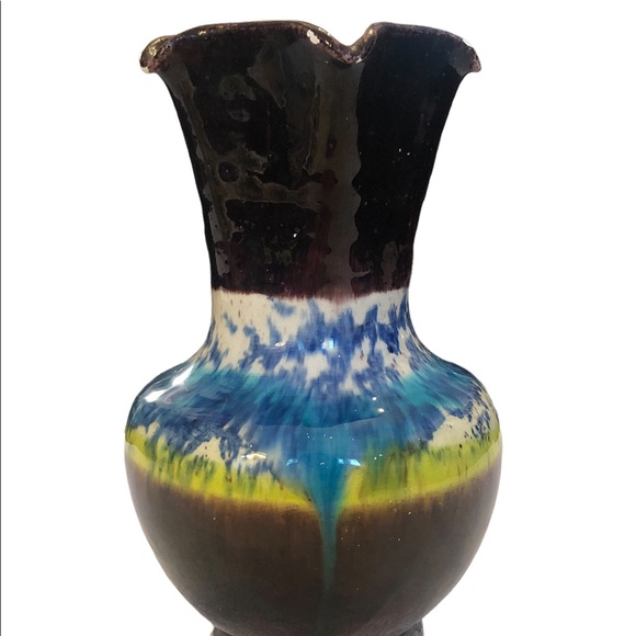Ceramic Glazed Clay Small Vase - Picture 2 of 10